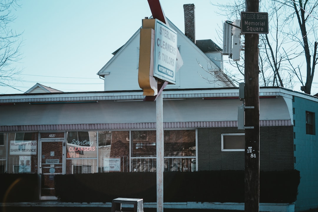 New England neighborhood restaurant facade with historic charm